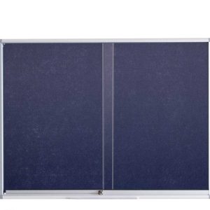 Lockable Glass Sliding Notice Board 4Ft x 4Ft | Secure, Stylish & Durable Display Solution