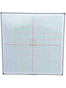 Magnetic Graph Board 4ft x 4ft – Durable & Versatile Grid Board for Classrooms, Offices & More
