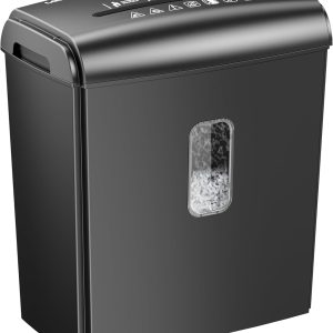Strip Cut 8-Sheet Paper Shredder: Secure, Compact, and Efficient