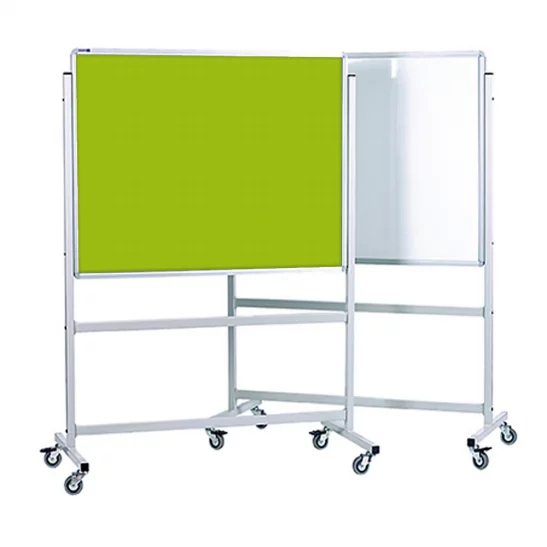 Mobile Pin Board on Wheels – 120cm x 90cm – Adjustable & Durable